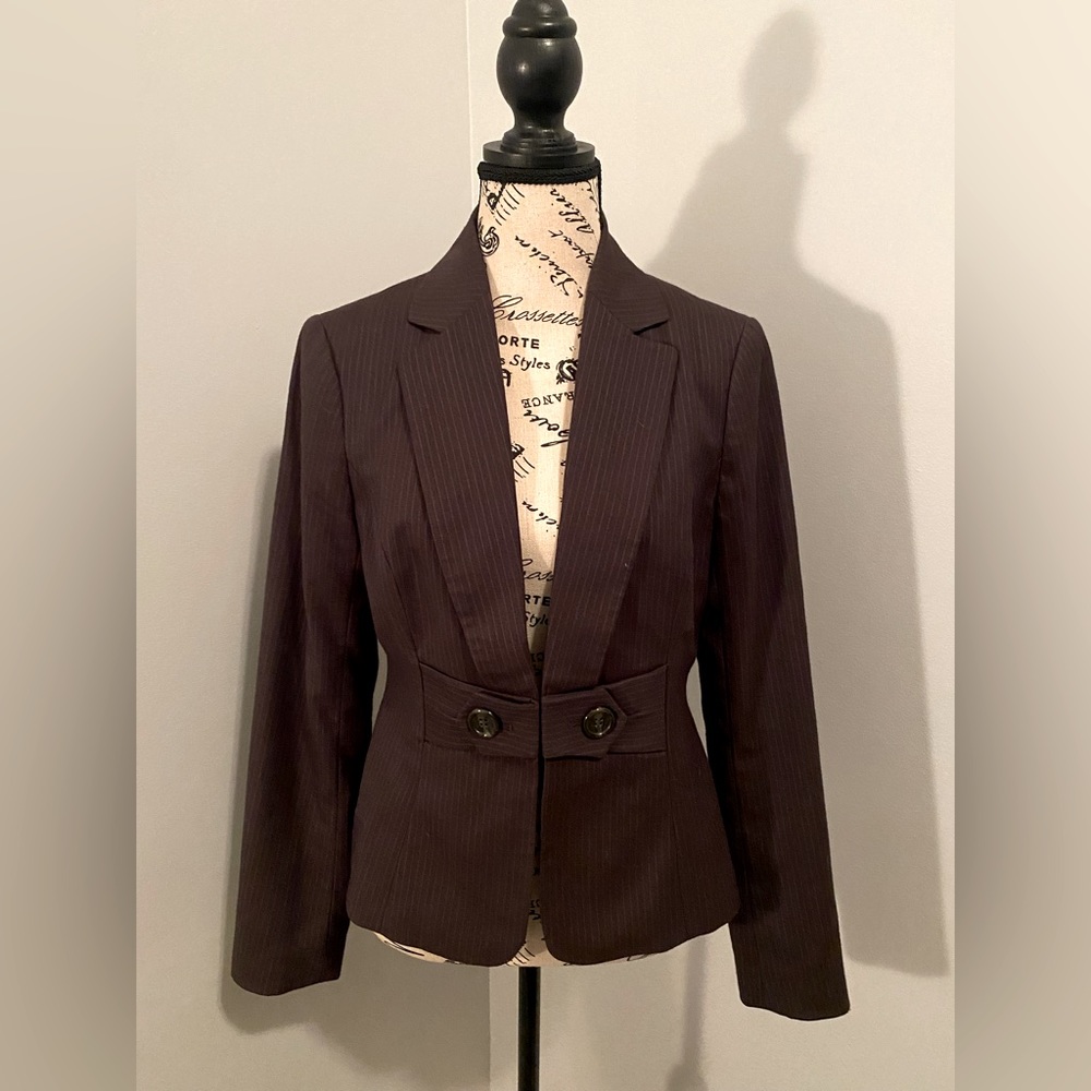 The Limited brown striped blazer, sz 6